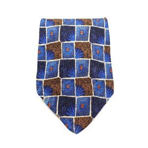 Pavia Mens Dress Tie 100% Silk Made In Italy Designer Accessory Collection Blue